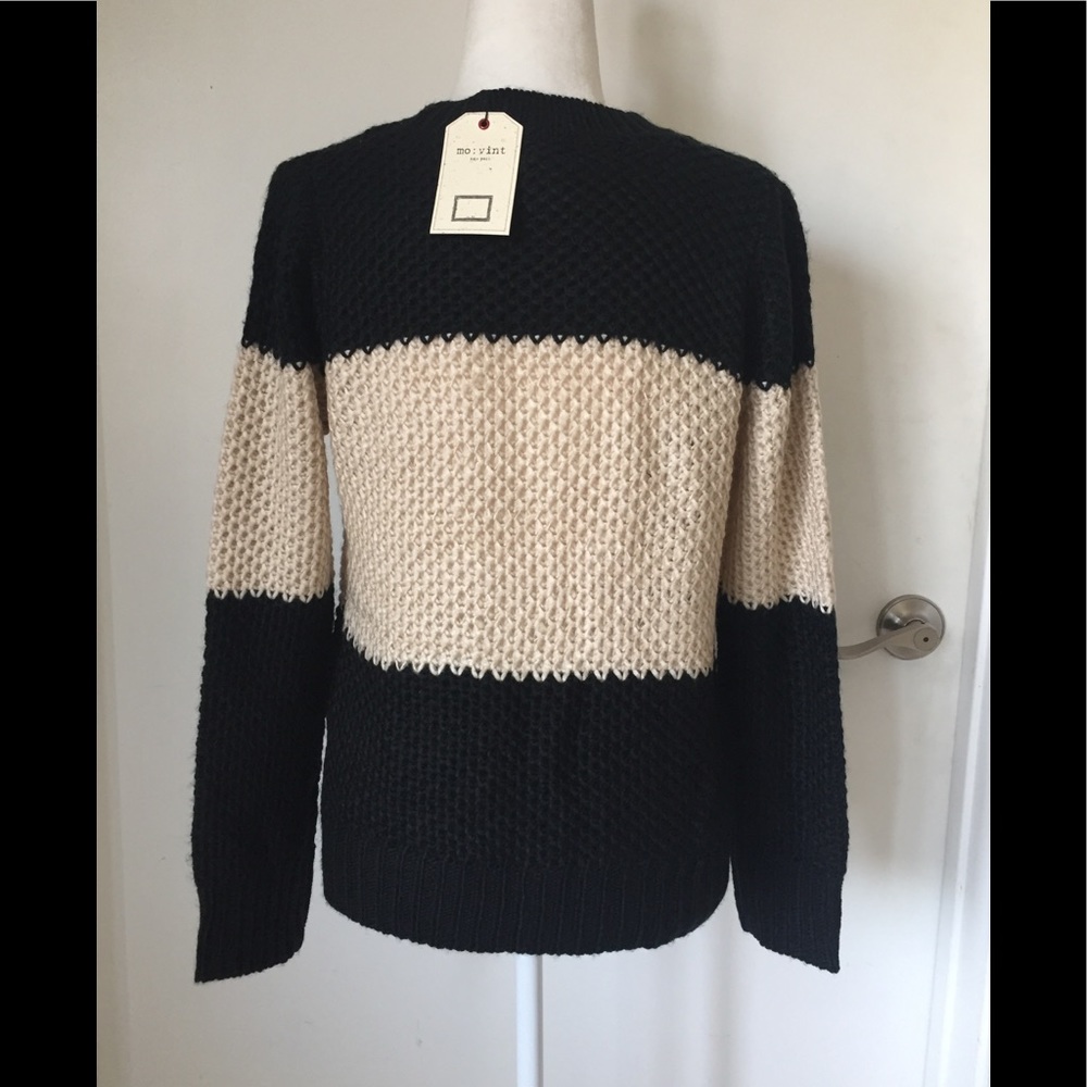 Modern Vintage Color Block Knit Sweater - Picture 3 of 4